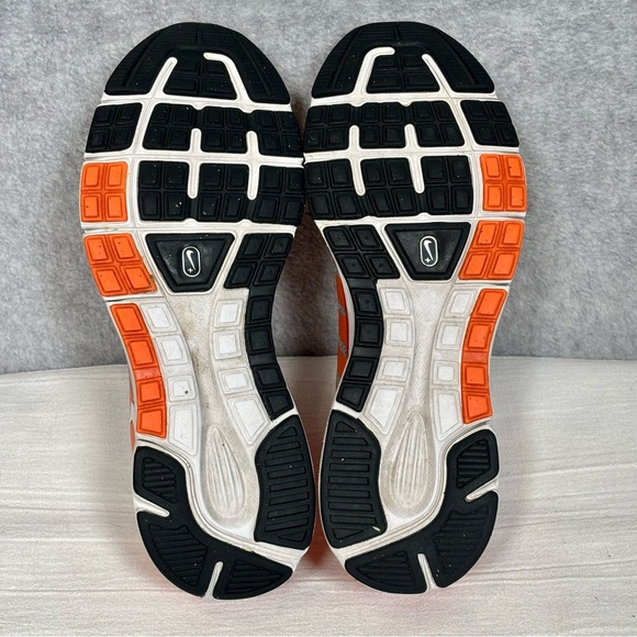 Nike Lunarlon Lunar Elite 2 FlyWire Running Shoes- Orange/Gray-Women Size 8.5 - Picture 7 of 9